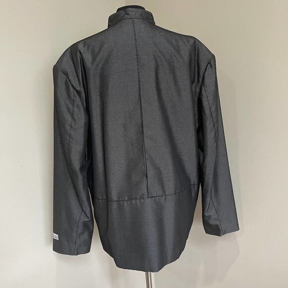 FLORENZI Collection Vintage 80s 90s Black Gray Blazer Jacket Size XL - Picture 3 of 13